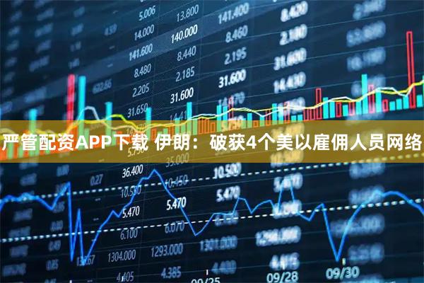 严管配资APP下载 伊朗：破获4个美以雇佣人员网络