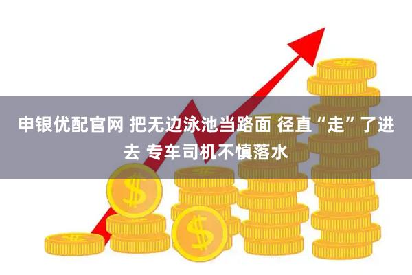 申银优配官网 把无边泳池当路面 径直“走”了进去 专车司机不慎落水